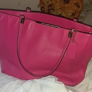 Pink Coach tote